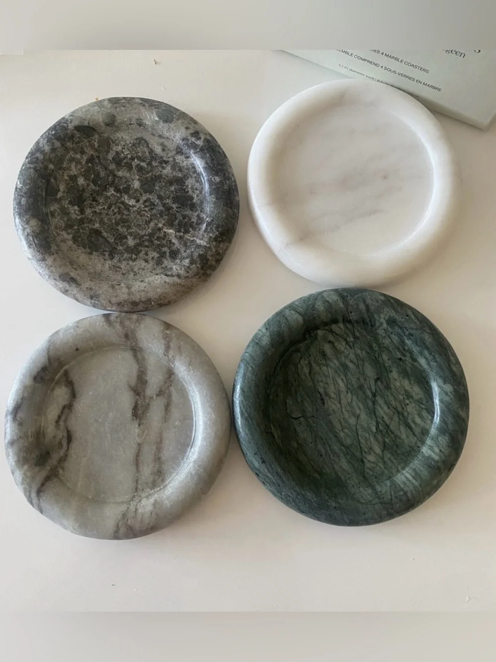 Aegean Marble Coasters By: THE POLISHED JAR
